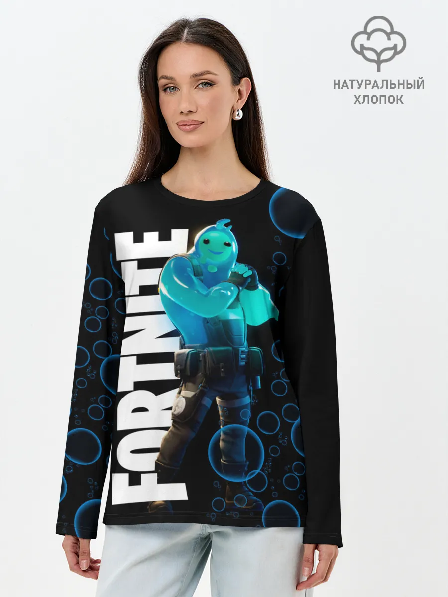 Лонгслив женский. Хлопок / Fortnite [003]