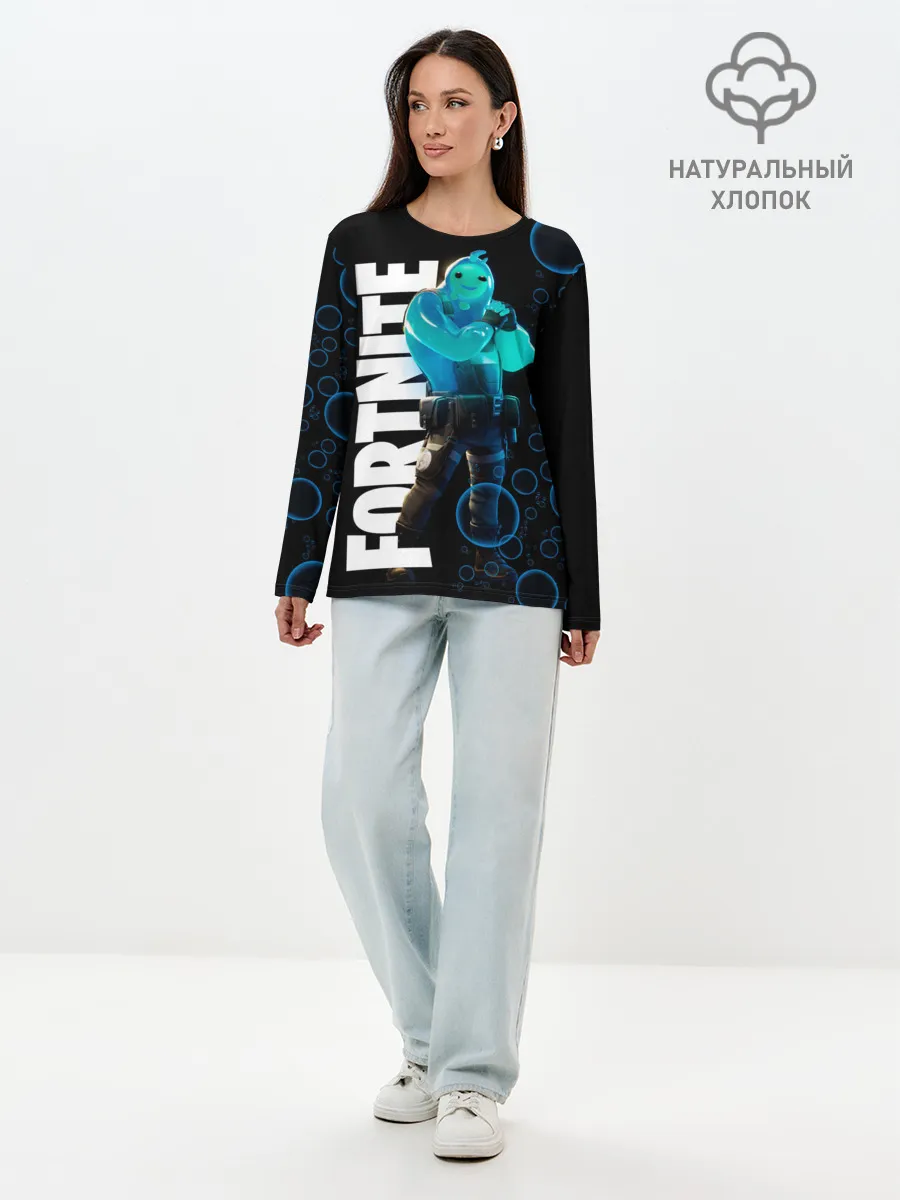Лонгслив женский. Хлопок / Fortnite [003]