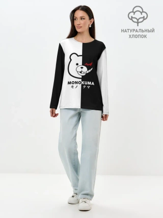 Лонгслив женский. Хлопок / _Monokuma_