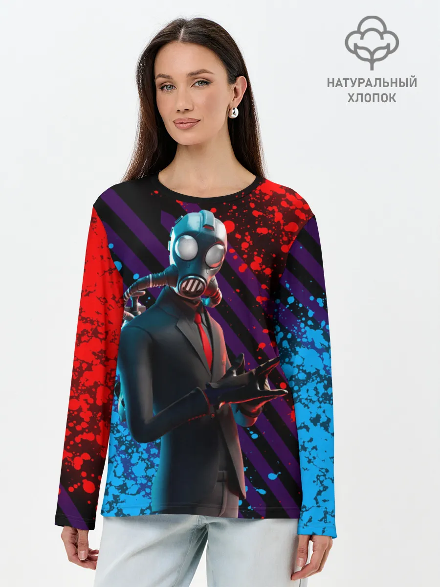 Лонгслив женский. Хлопок / Fortnite [004]