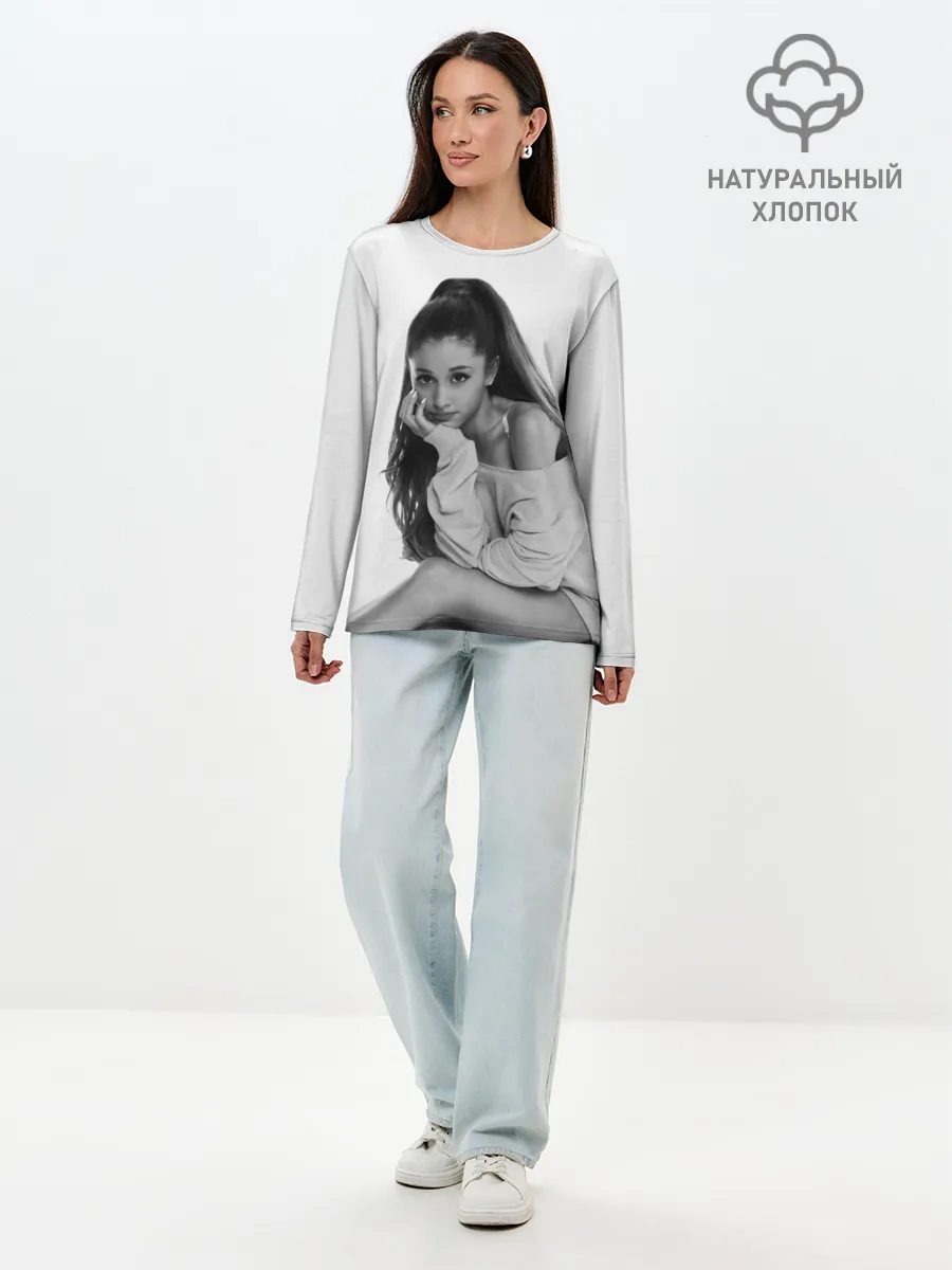 Лонгслив женский. Хлопок / Ariana Grande