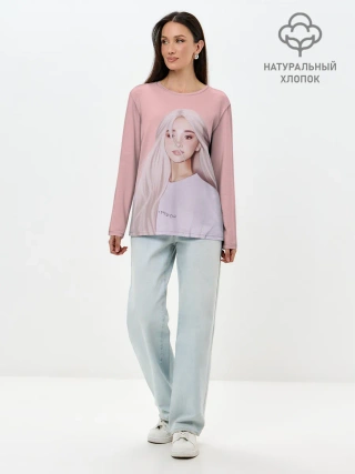 Лонгслив женский. Хлопок / Ariana Grande