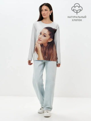 Лонгслив женский. Хлопок / Ariana Grande