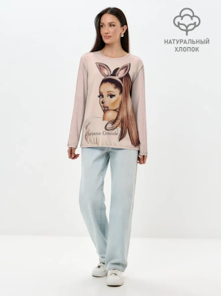 Лонгслив женский. Хлопок / Ariana Grande
