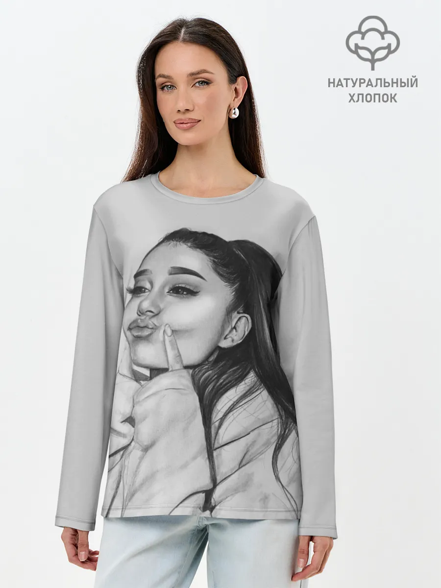 Лонгслив женский. Хлопок / Ariana Grande