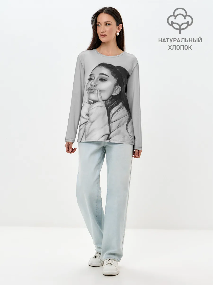 Лонгслив женский. Хлопок / Ariana Grande