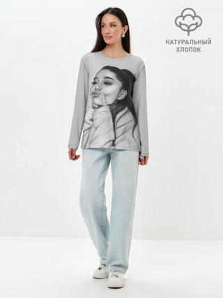 Лонгслив женский. Хлопок / Ariana Grande