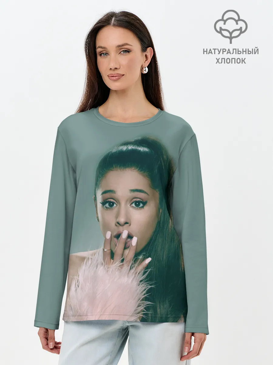 Лонгслив женский. Хлопок / Ariana Grande