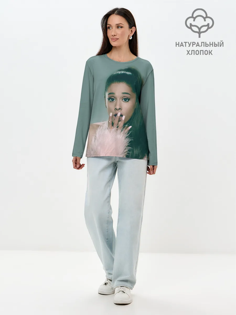 Лонгслив женский. Хлопок / Ariana Grande