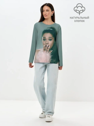 Лонгслив женский. Хлопок / Ariana Grande