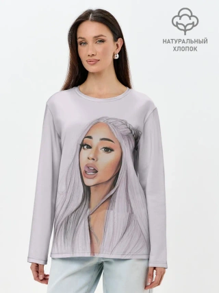Лонгслив женский. Хлопок / Ariana Grande