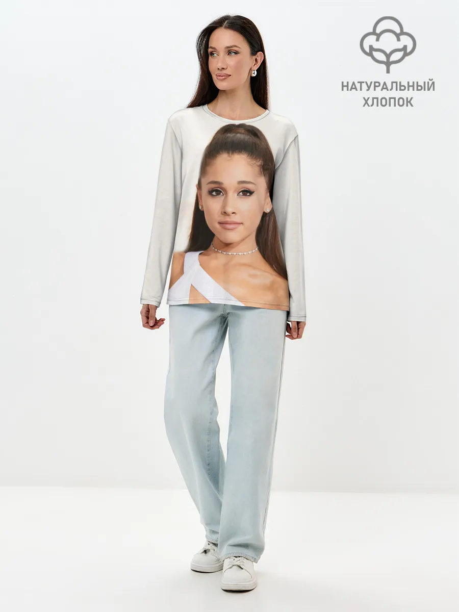 Лонгслив женский. Хлопок / Ariana Grande