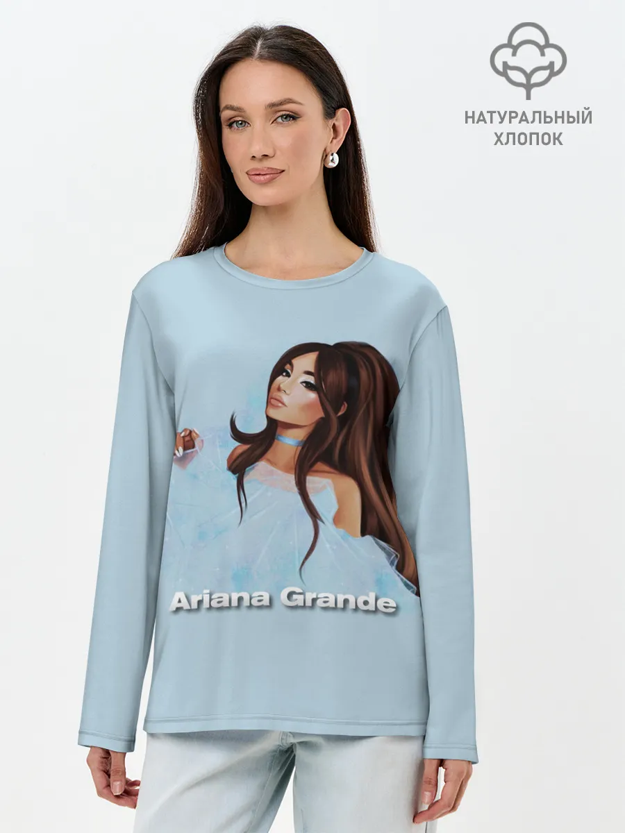 Лонгслив женский. Хлопок / Ariana Grande