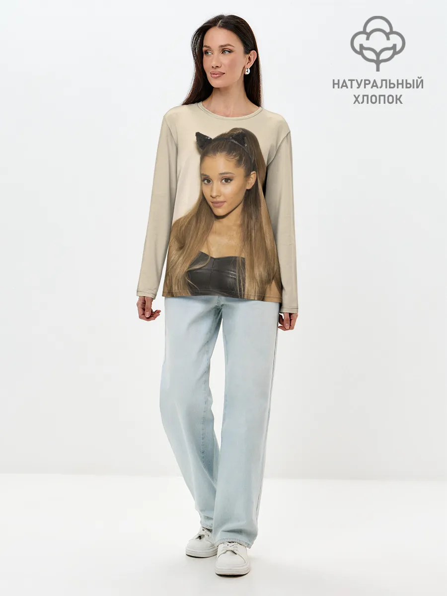 Лонгслив женский. Хлопок / Ariana Grande