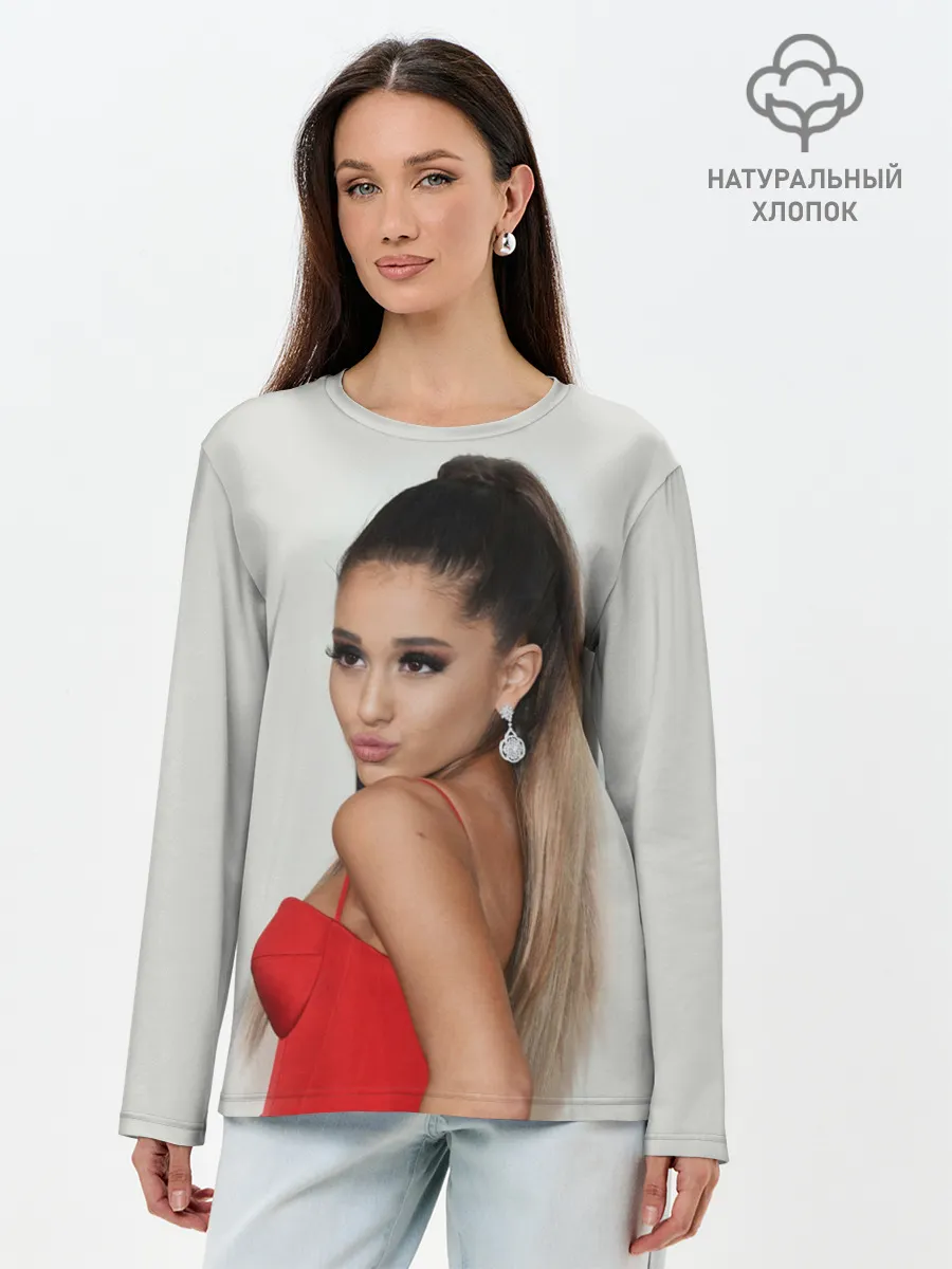 Лонгслив женский. Хлопок / Ariana Grande
