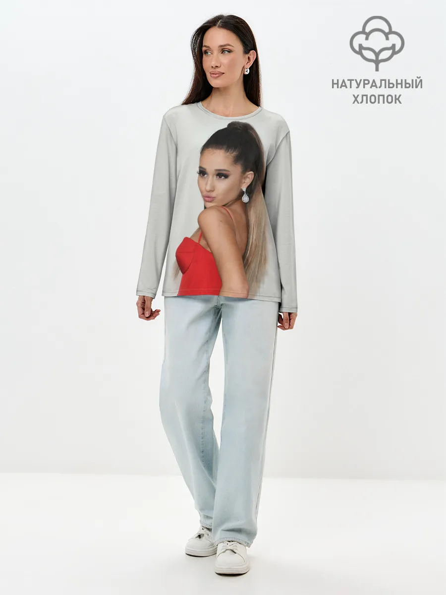 Лонгслив женский. Хлопок / Ariana Grande