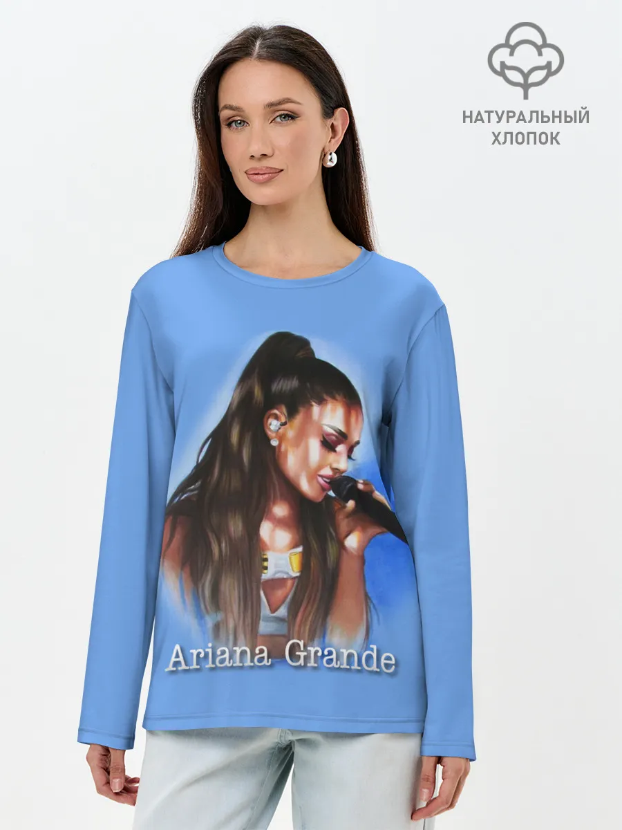 Лонгслив женский. Хлопок / Ariana Grande
