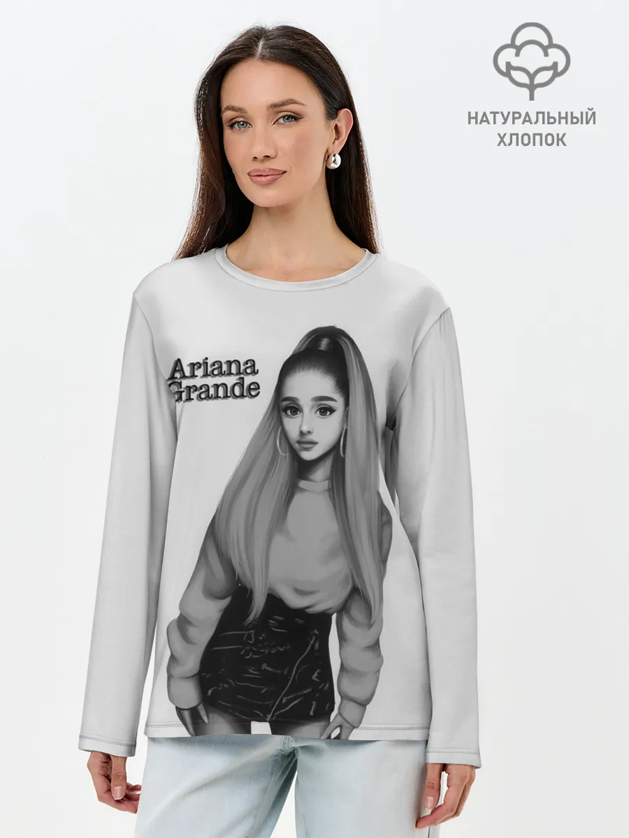 Лонгслив женский. Хлопок / Ariana Grande