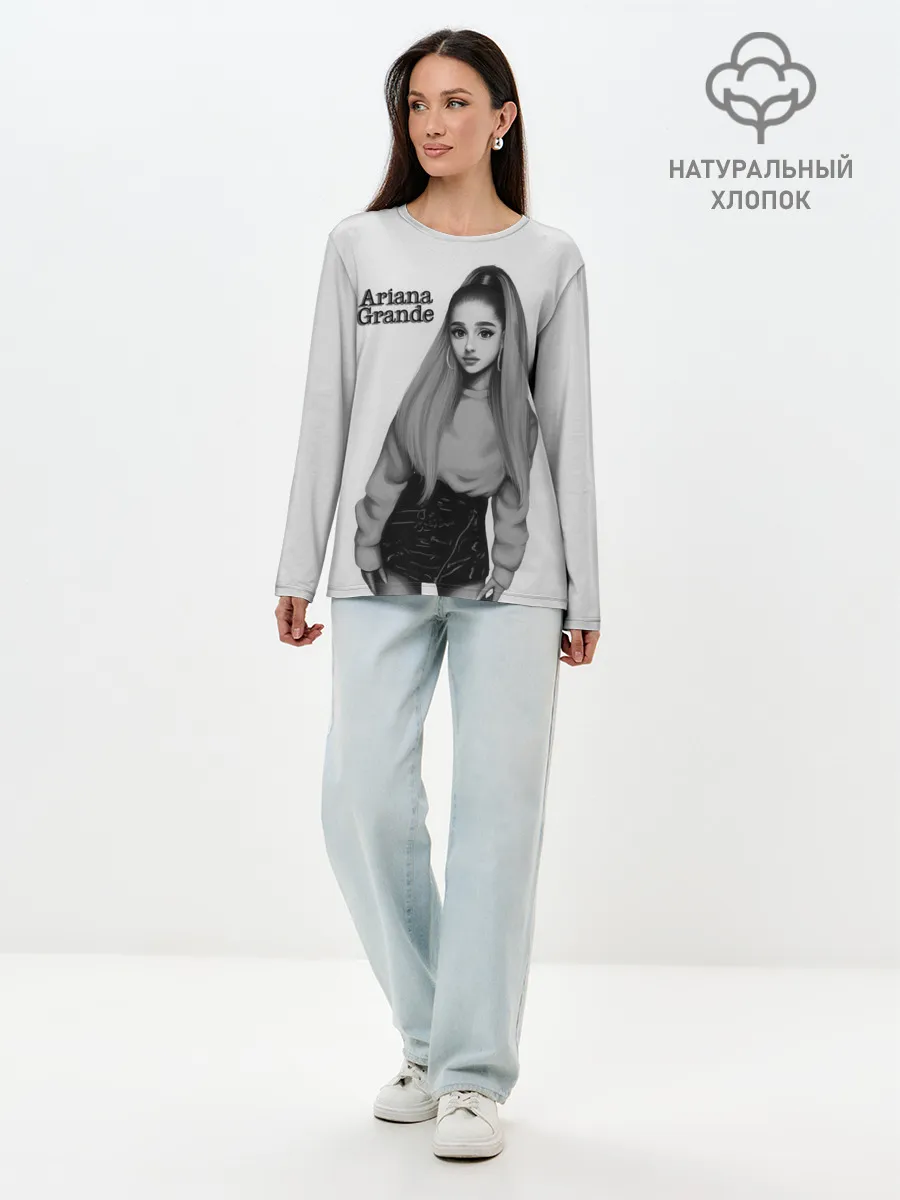 Лонгслив женский. Хлопок / Ariana Grande