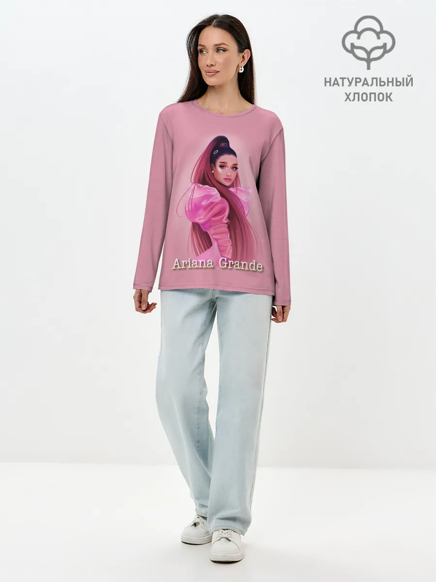 Лонгслив женский. Хлопок / Ariana Grande