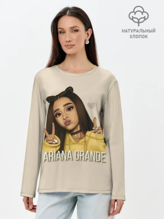 Лонгслив женский. Хлопок / Ariana Grande