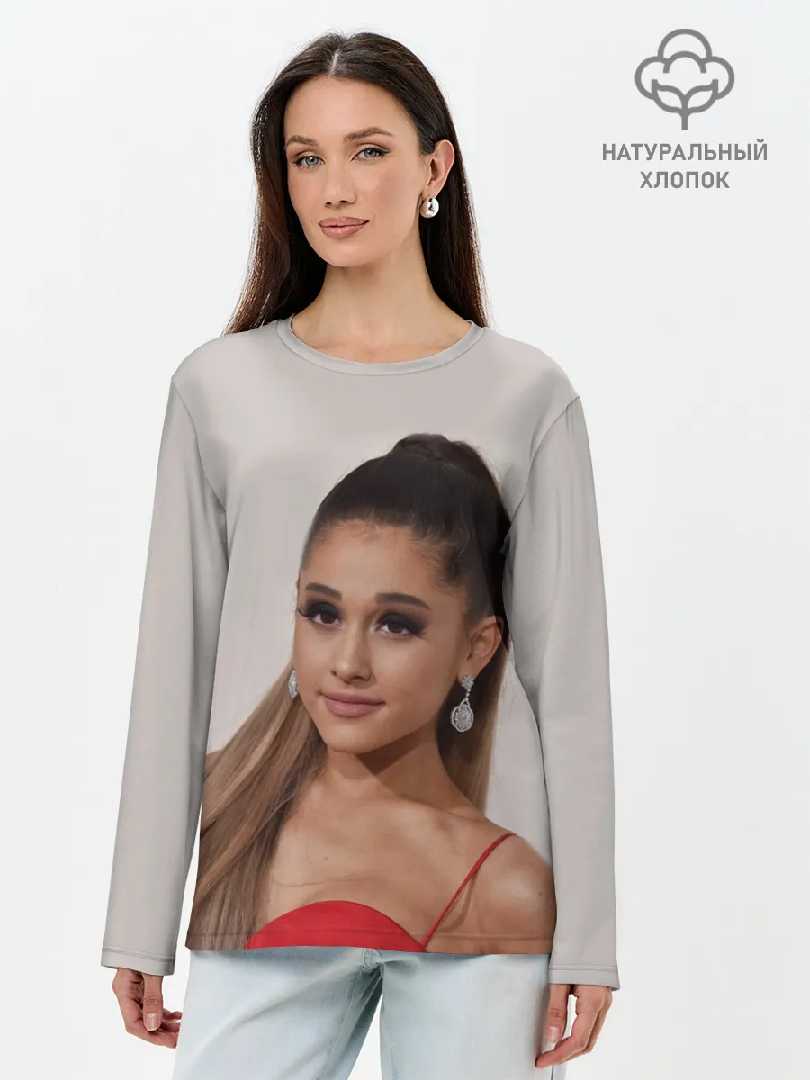 Лонгслив женский. Хлопок / Ariana Grande