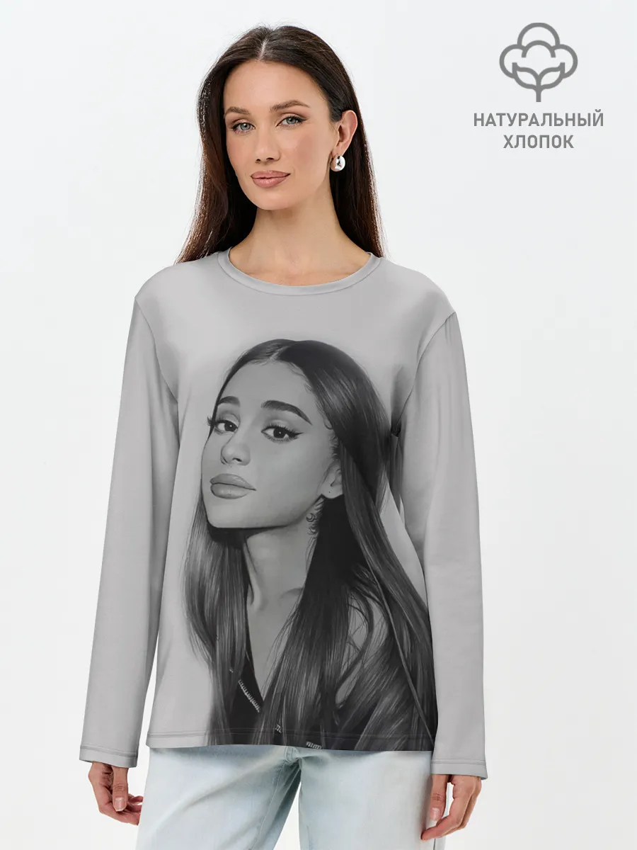 Лонгслив женский. Хлопок / Ariana Grande