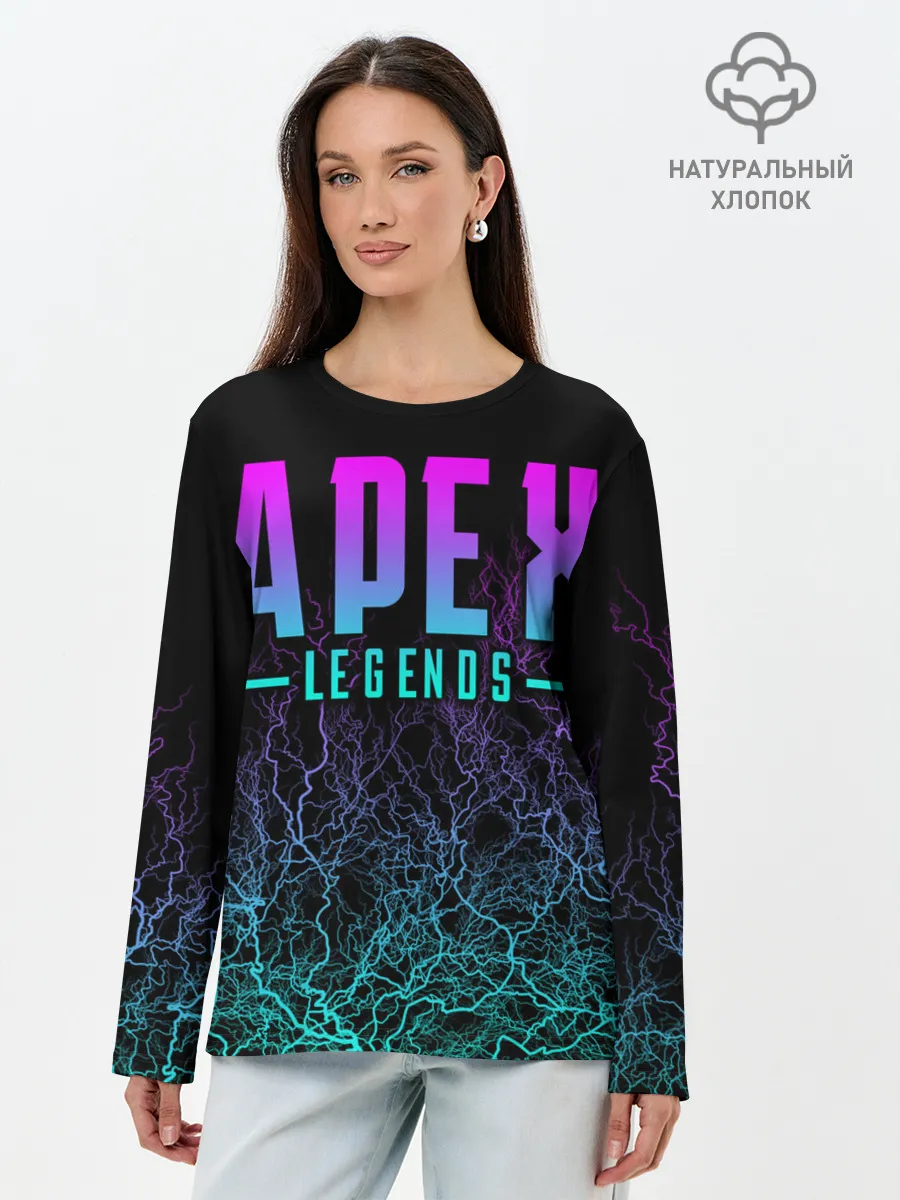 Лонгслив женский. Хлопок / Apex Legends