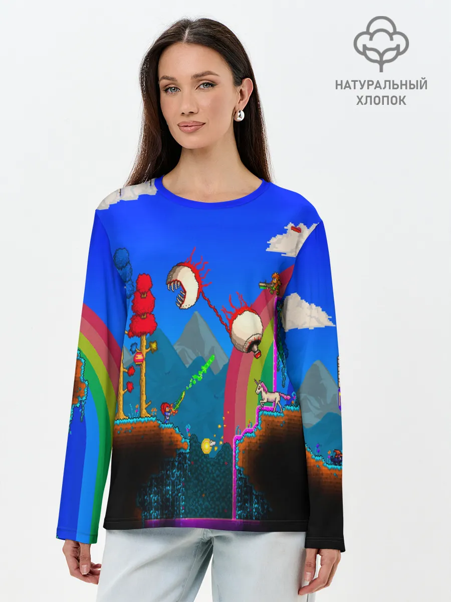 Лонгслив женский. Хлопок / TERRARIA GAME