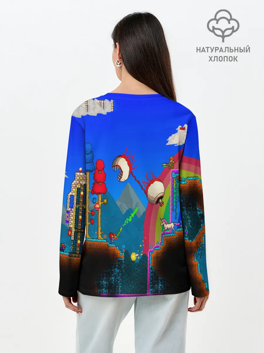 Лонгслив женский. Хлопок / TERRARIA GAME