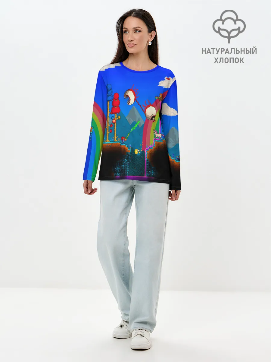 Лонгслив женский. Хлопок / TERRARIA GAME