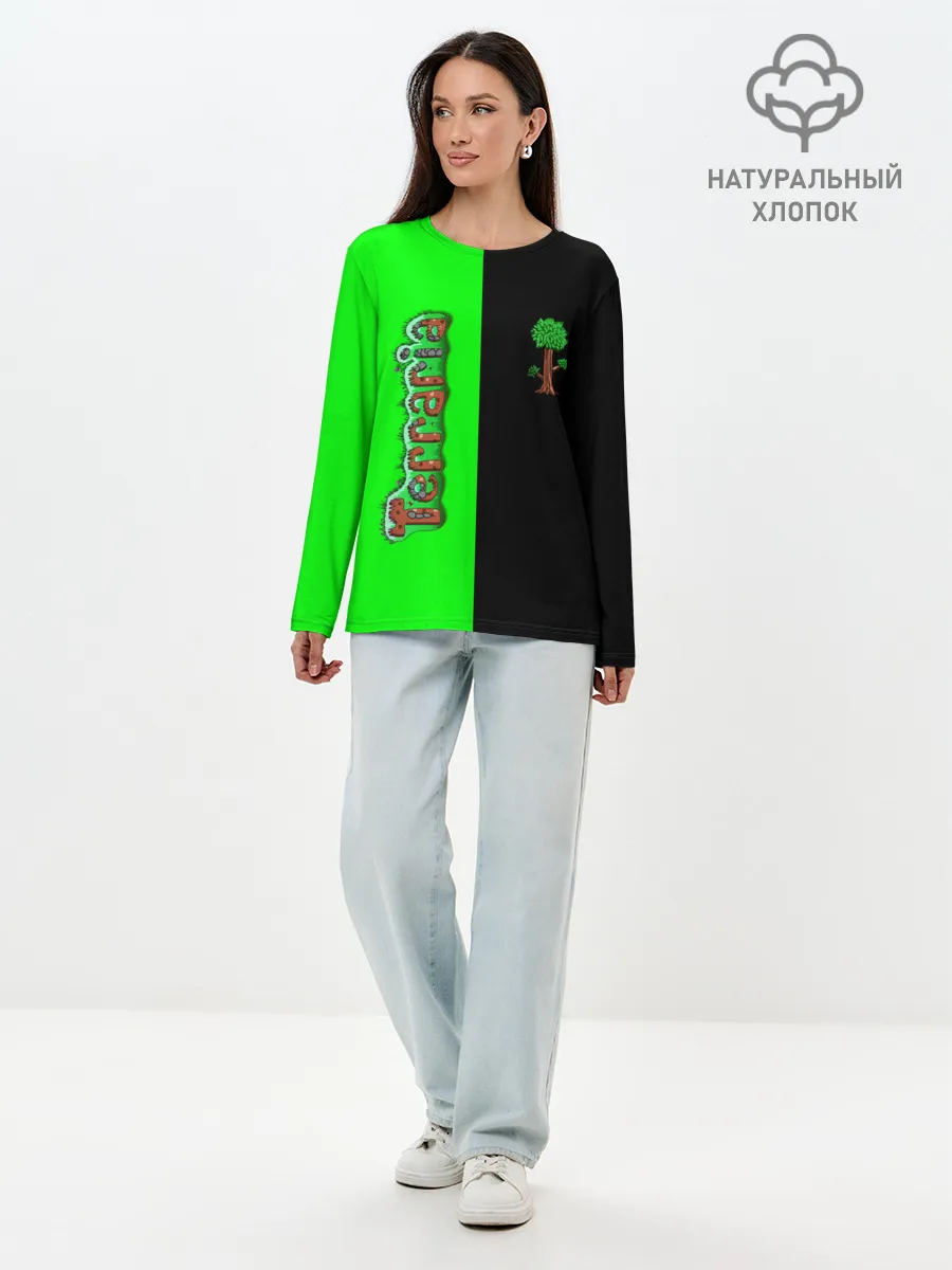 Лонгслив женский. Хлопок / Terraria