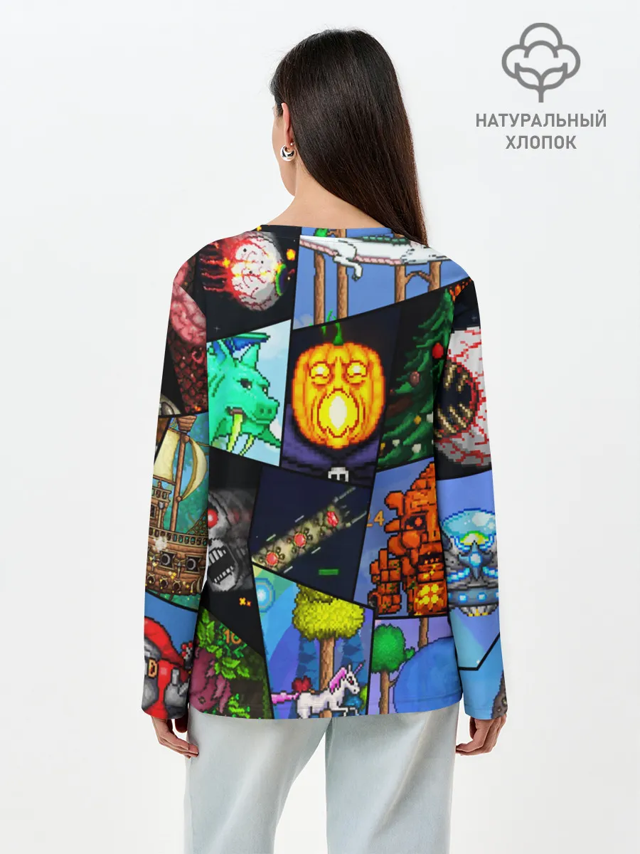 Лонгслив женский. Хлопок / Terraria allpic