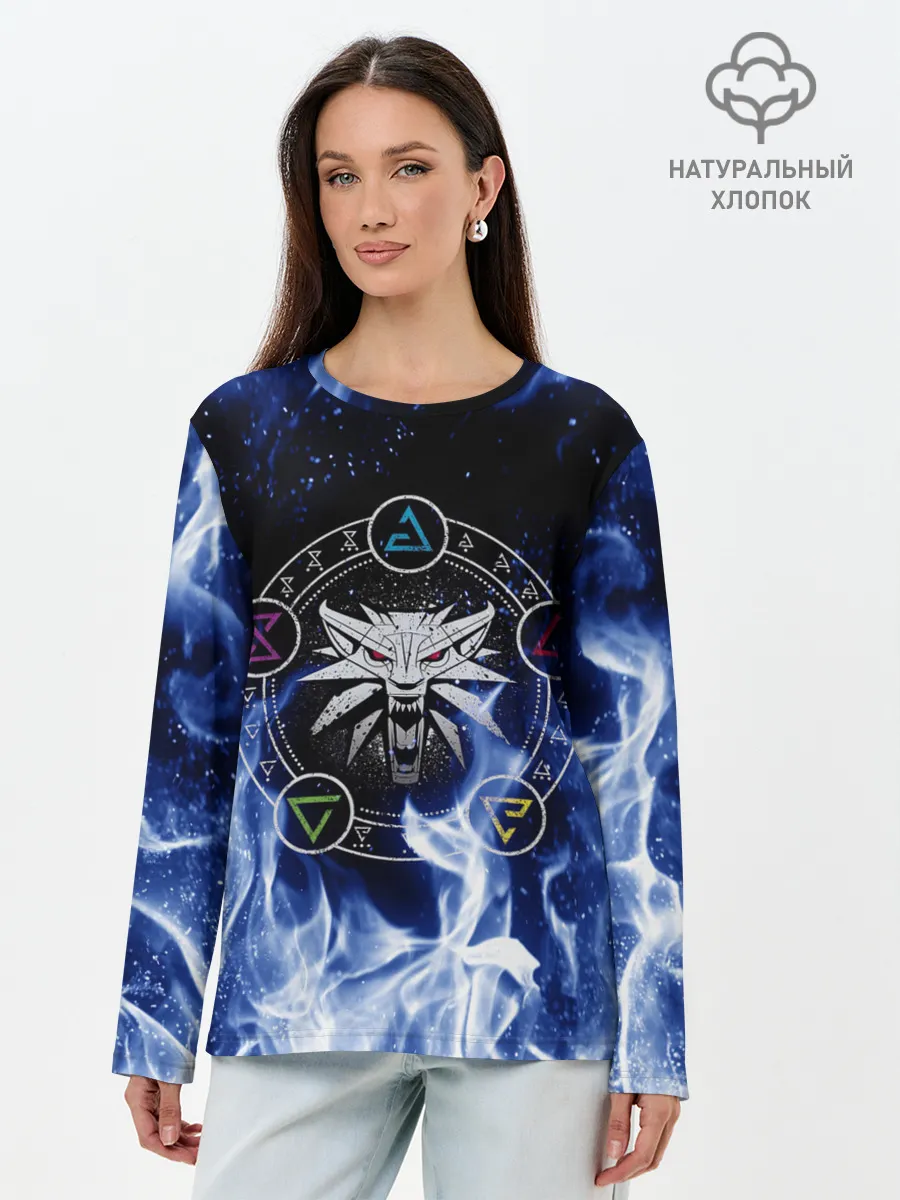 Лонгслив женский. Хлопок / ВЕДЬМАК