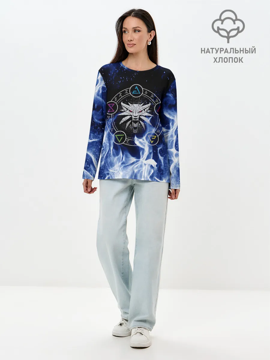 Лонгслив женский. Хлопок / ВЕДЬМАК