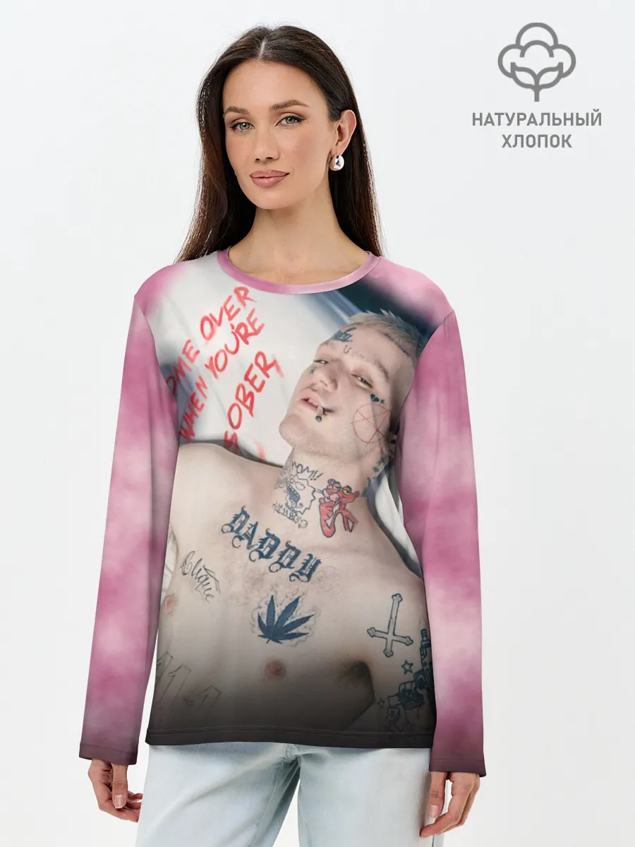 Лонгслив женский. Хлопок / Come Over When Youre Sober