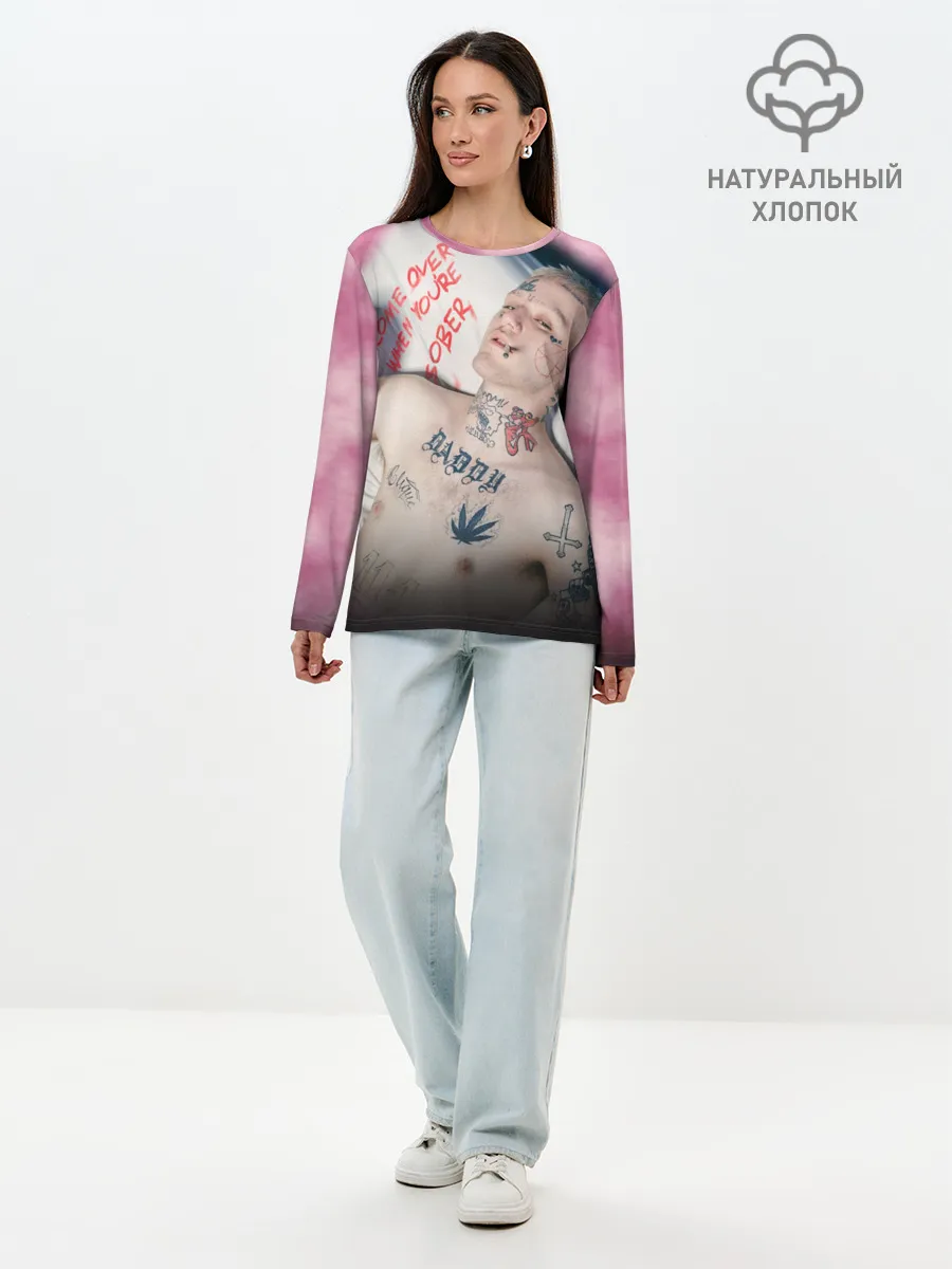 Лонгслив женский. Хлопок / Come Over When Youre Sober