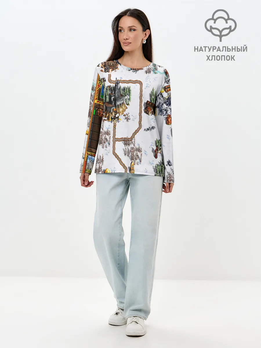 Лонгслив женский. Хлопок / Heroes of Might and Magic