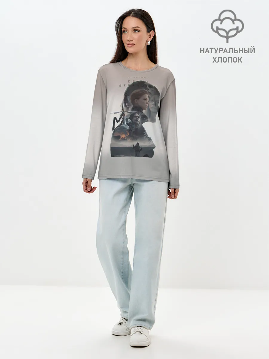 Лонгслив женский. Хлопок / Death Stranding