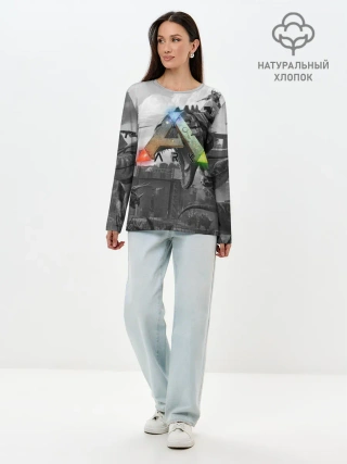 Лонгслив женский. Хлопок / Ark Survival Evolved