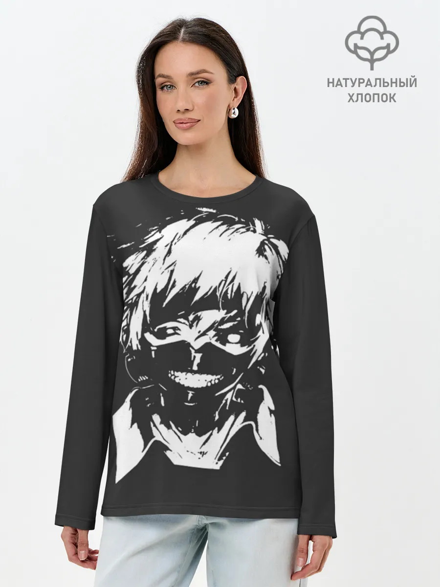 Лонгслив женский. Хлопок / Токийский гуль