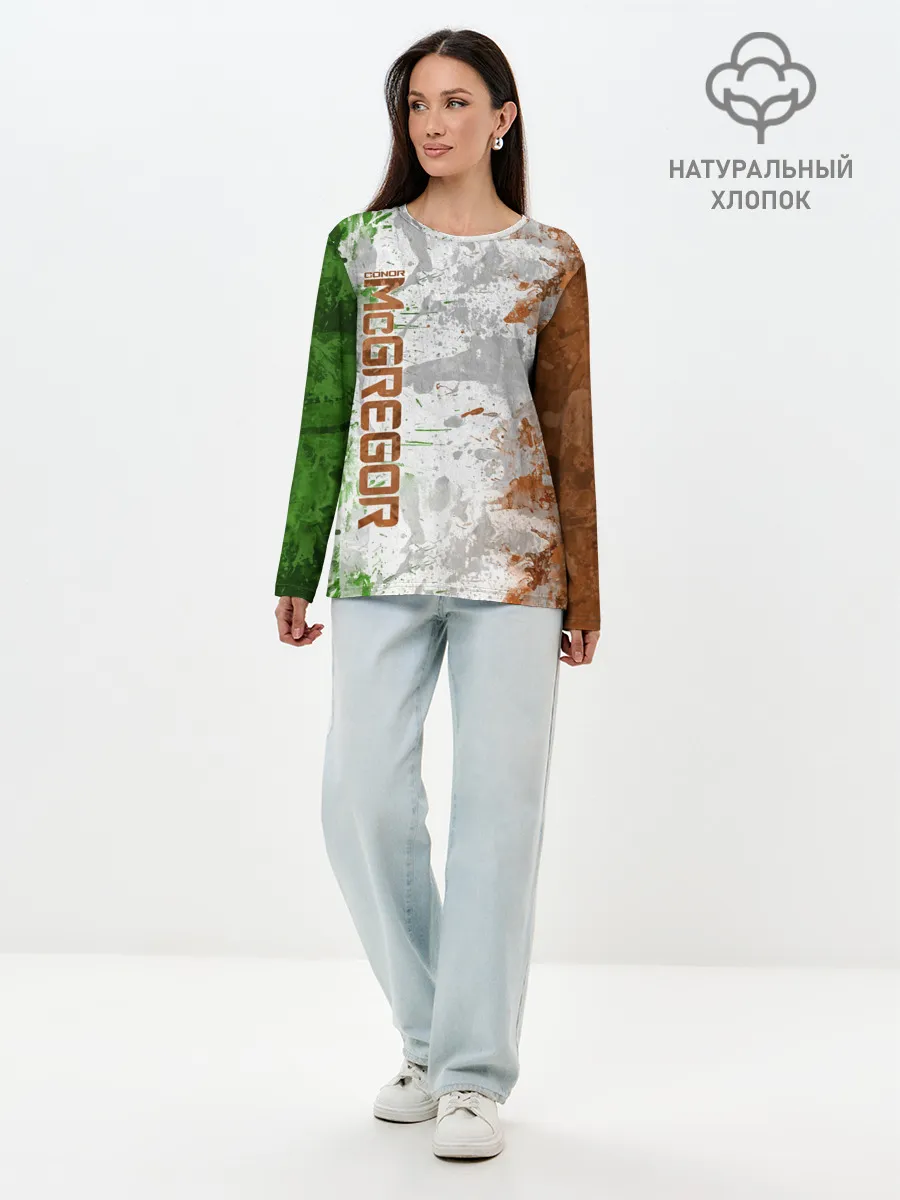 Лонгслив женский. Хлопок / Конор МакГрегор