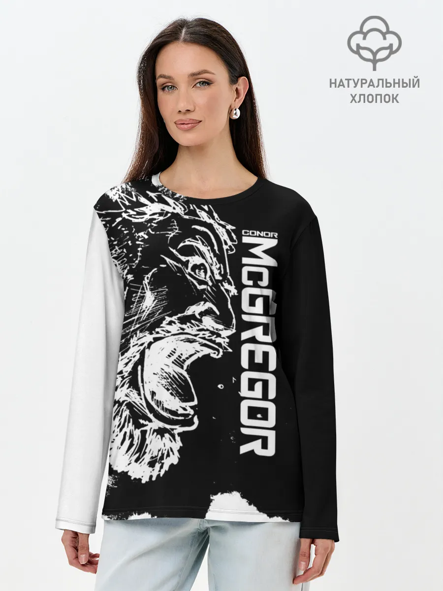 Лонгслив женский. Хлопок / Конор МакГрегор