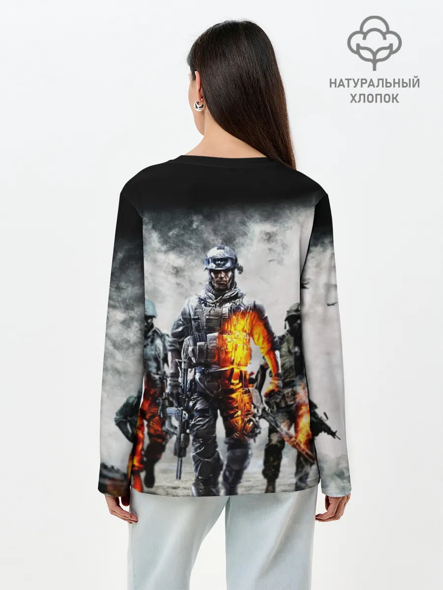 Лонгслив женский. Хлопок / Battlefield | Батлфилд