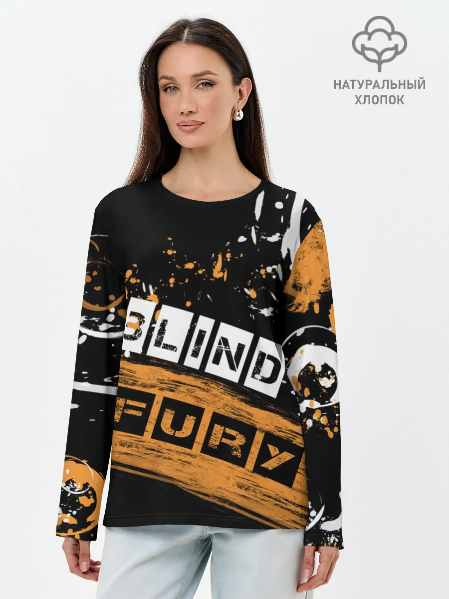 Лонгслив женский. Хлопок / BLIND FURY