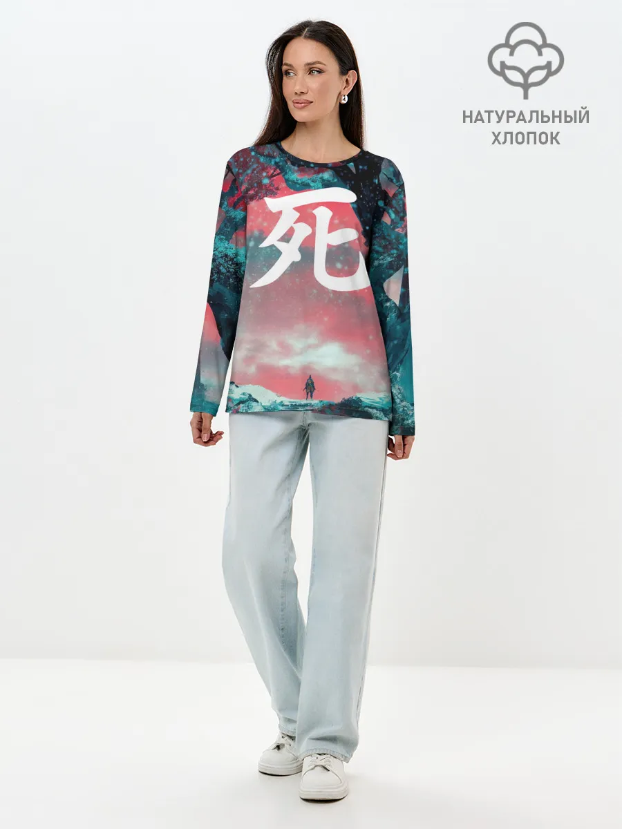 Лонгслив женский. Хлопок / Sekiro shadows die twice