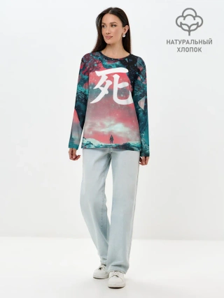 Лонгслив женский. Хлопок / Sekiro shadows die twice