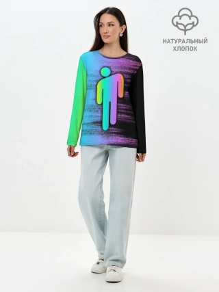 Лонгслив женский. Хлопок / BILLIE EILISH