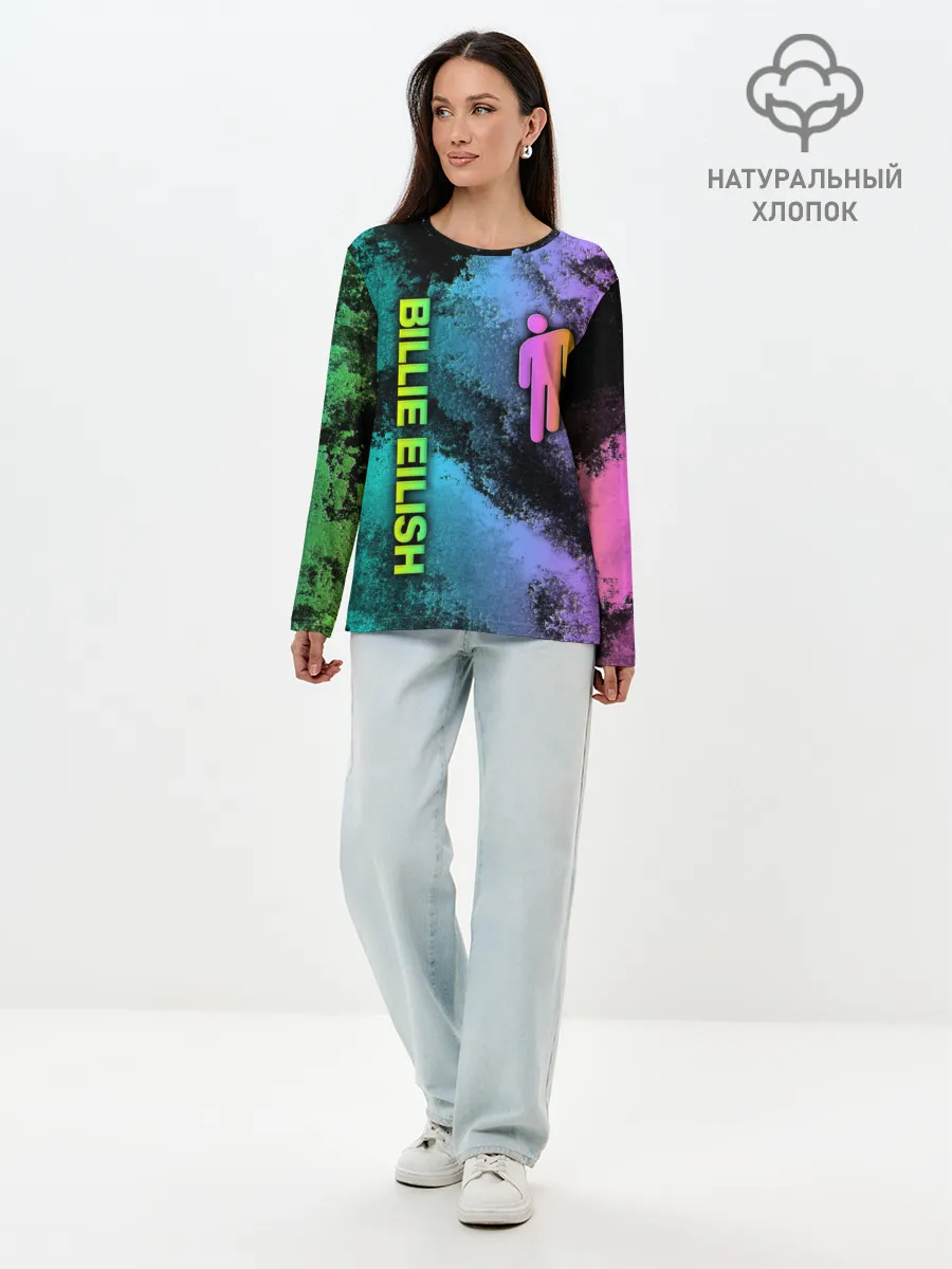 Лонгслив женский. Хлопок / BILLIE EILISH