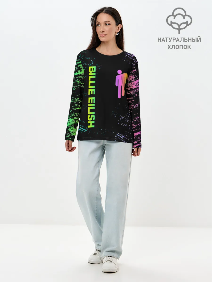Лонгслив женский. Хлопок / BILLIE EILISH